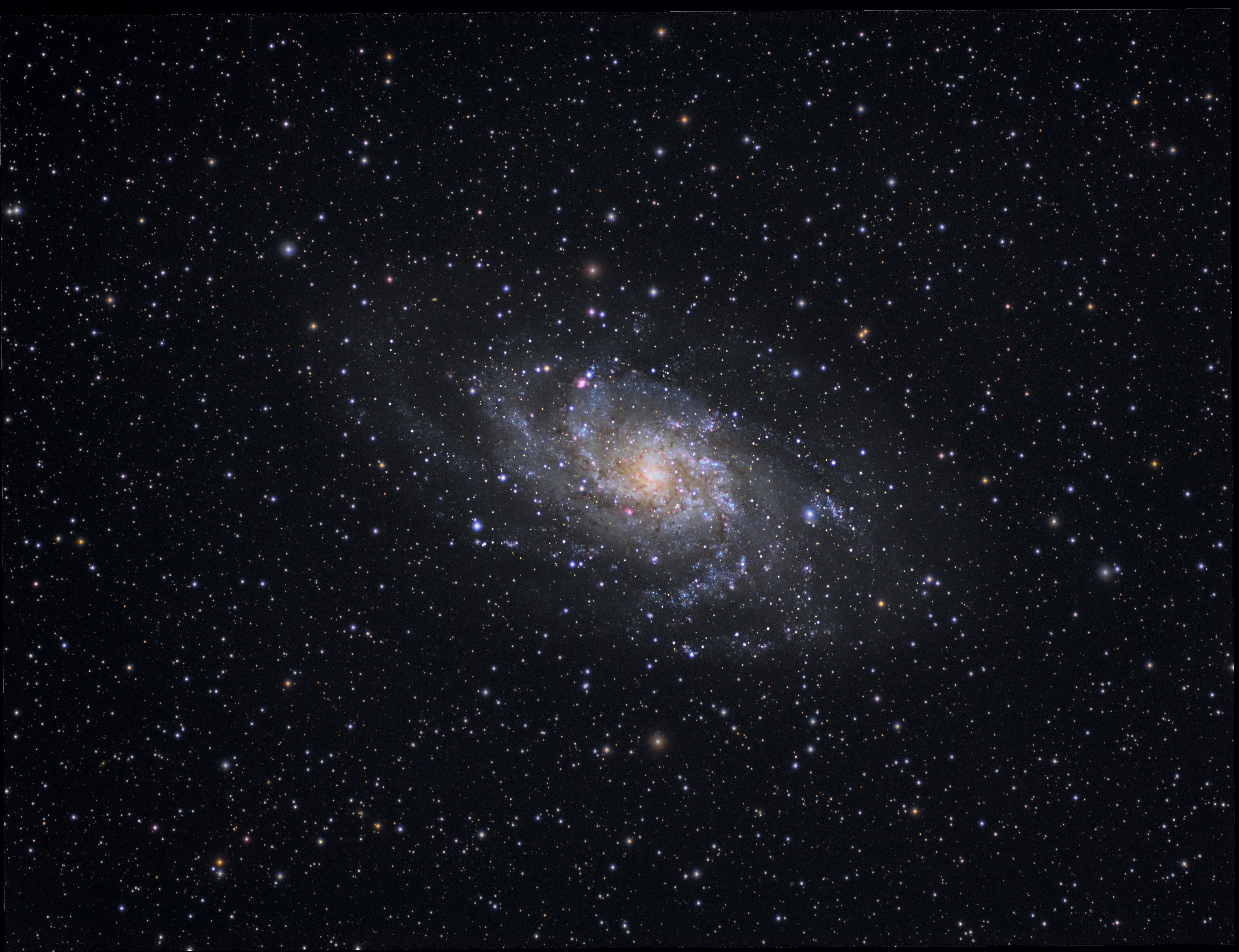 Pinwheel Galaxy in Triangulum: Messier 33