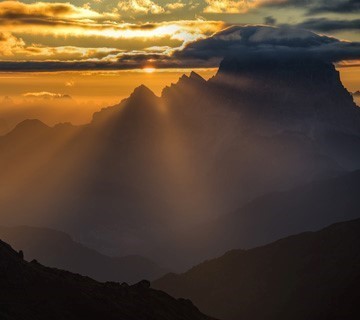 Dolomites: Monte Pelmo at Sunrise